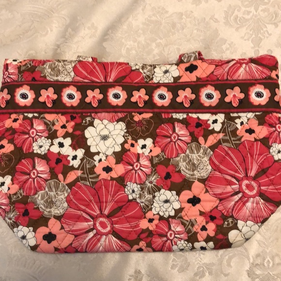 SIERRA PACIFIC CRAFTS QUILTED PURSE VIBRANT FLOWERS LINED ZIPPER CLOSING #166 - Picture 11 of 13